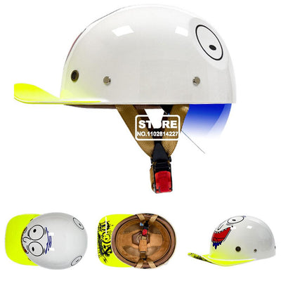 Retro Baseball Cap Motorcycle Helmet