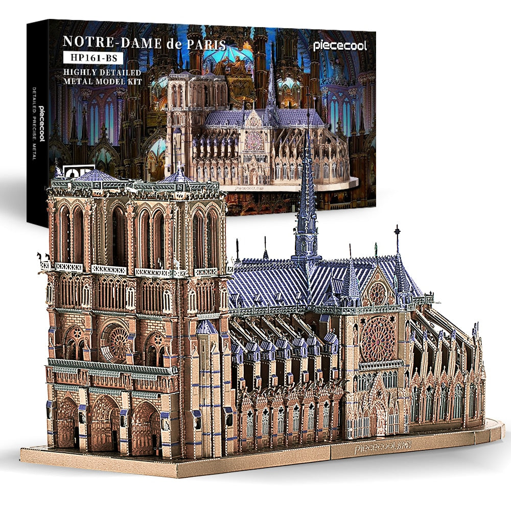 Notre Dame Cathedral Paris Metal Model Kit