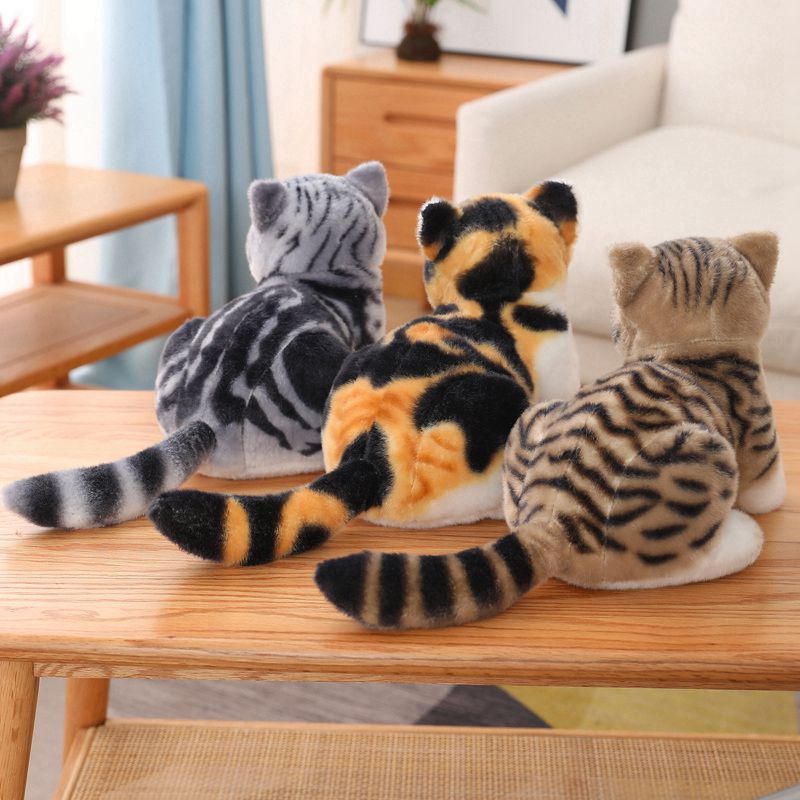 Lifelike Stuffed Cats Plush Toy