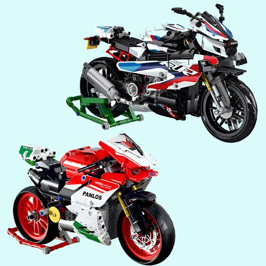 Motorbike Motorcycle Building Blocks