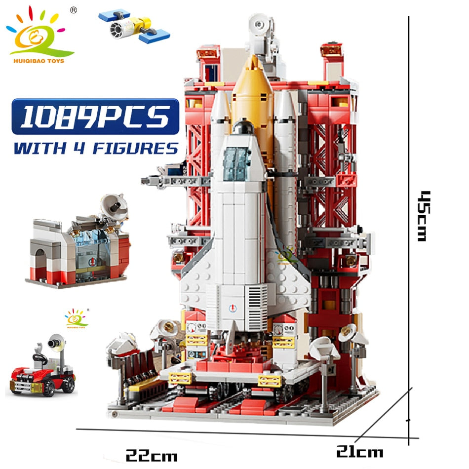 Space Aviation Rocket Building Blocks