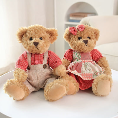 Couple Lovely Teddy Bear  Plush Toys Stuffed
