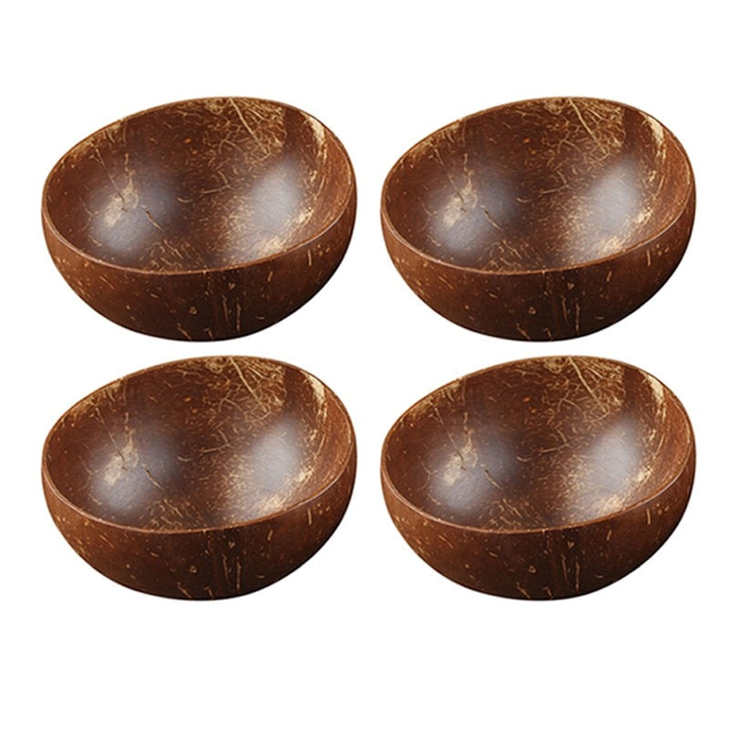 Natural Coconut Bowl Set