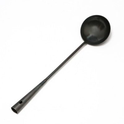 Chinese Traditional Iron Wok Wooden Handle