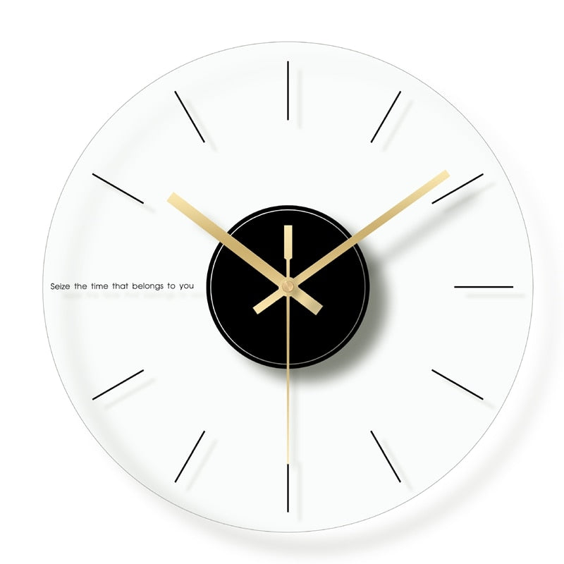 Modern Large Glass Wall Clock