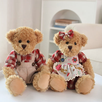 Couple Lovely Teddy Bear  Plush Toys Stuffed