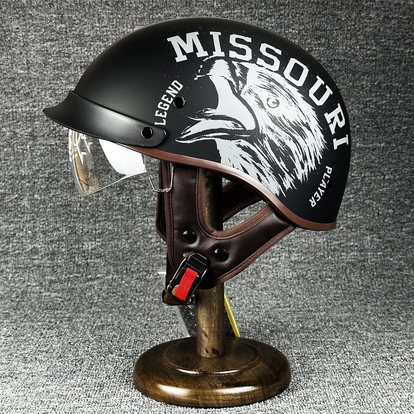 Retro Half Helmet Motorcycle With lenses