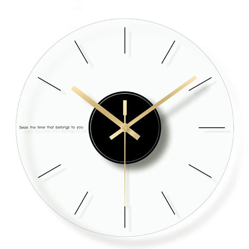 Modern Transparent Glass Wall Clock