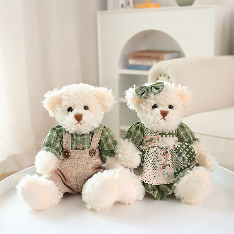 Couple Lovely Teddy Bear  Plush Toys Stuffed