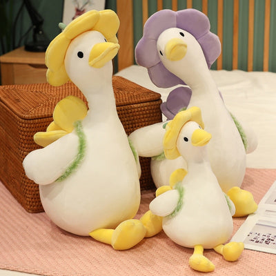Kawaii Stuffed Animal Fluffy Duck Plush Toy