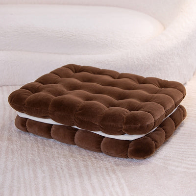 Biscuit Shape Plush Stuffed  Soft Pillow