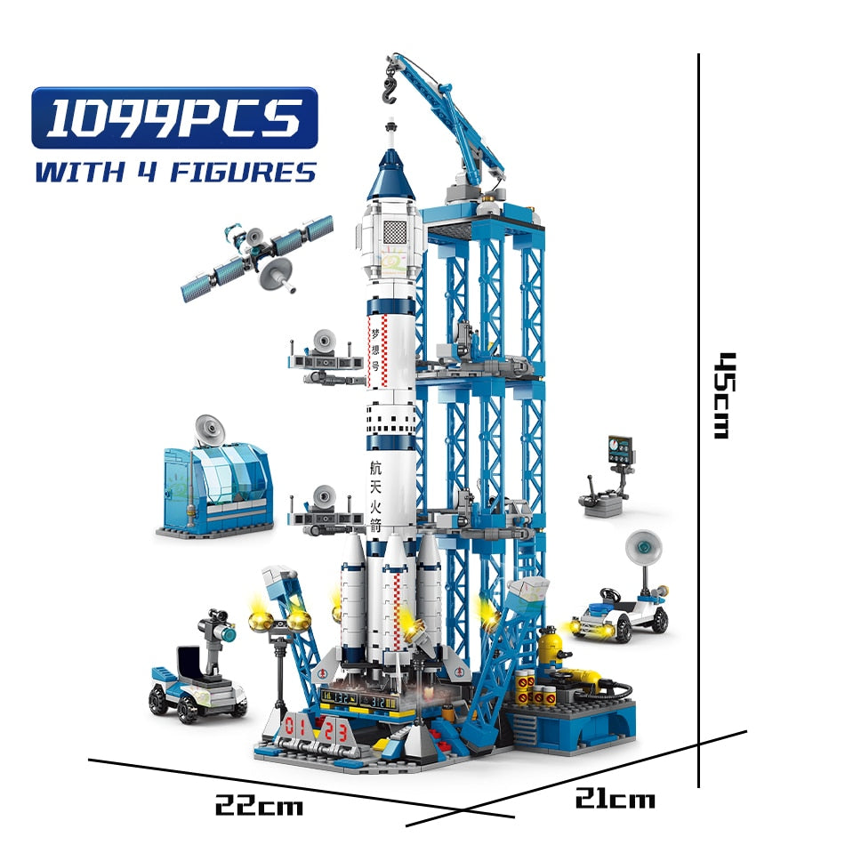 Space Aviation Rocket Building Blocks