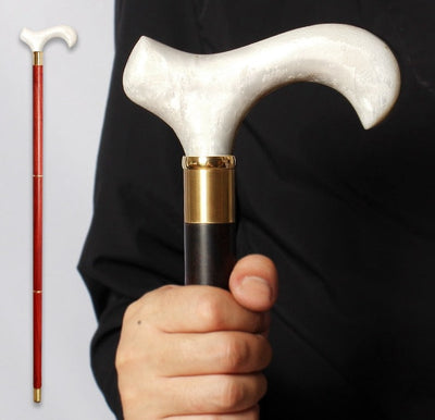 Resin Handle Wooden Walking Cane Stick