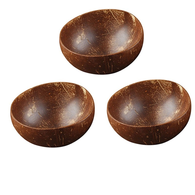 Natural Coconut Bowl Set