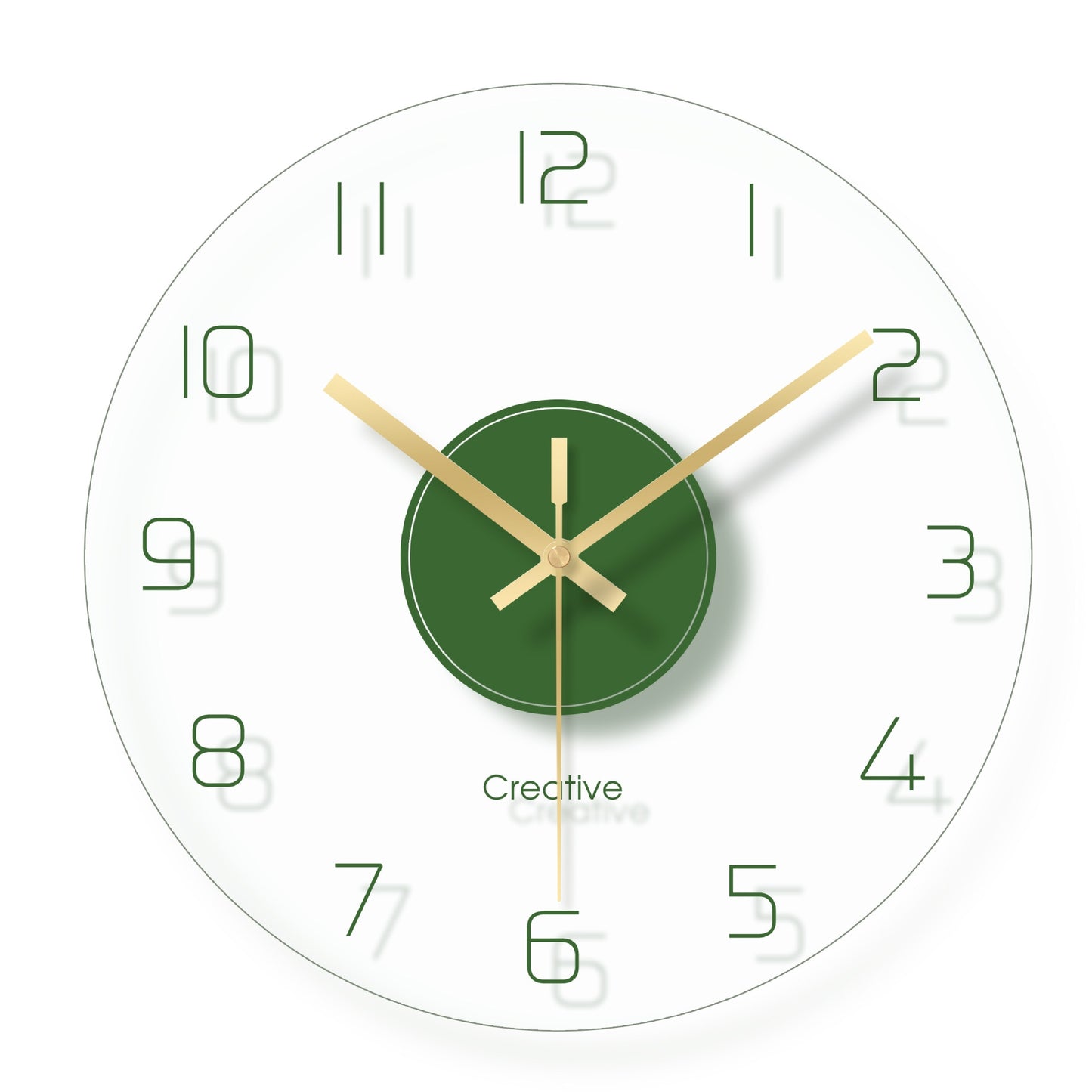 Modern Large Glass Wall Clock