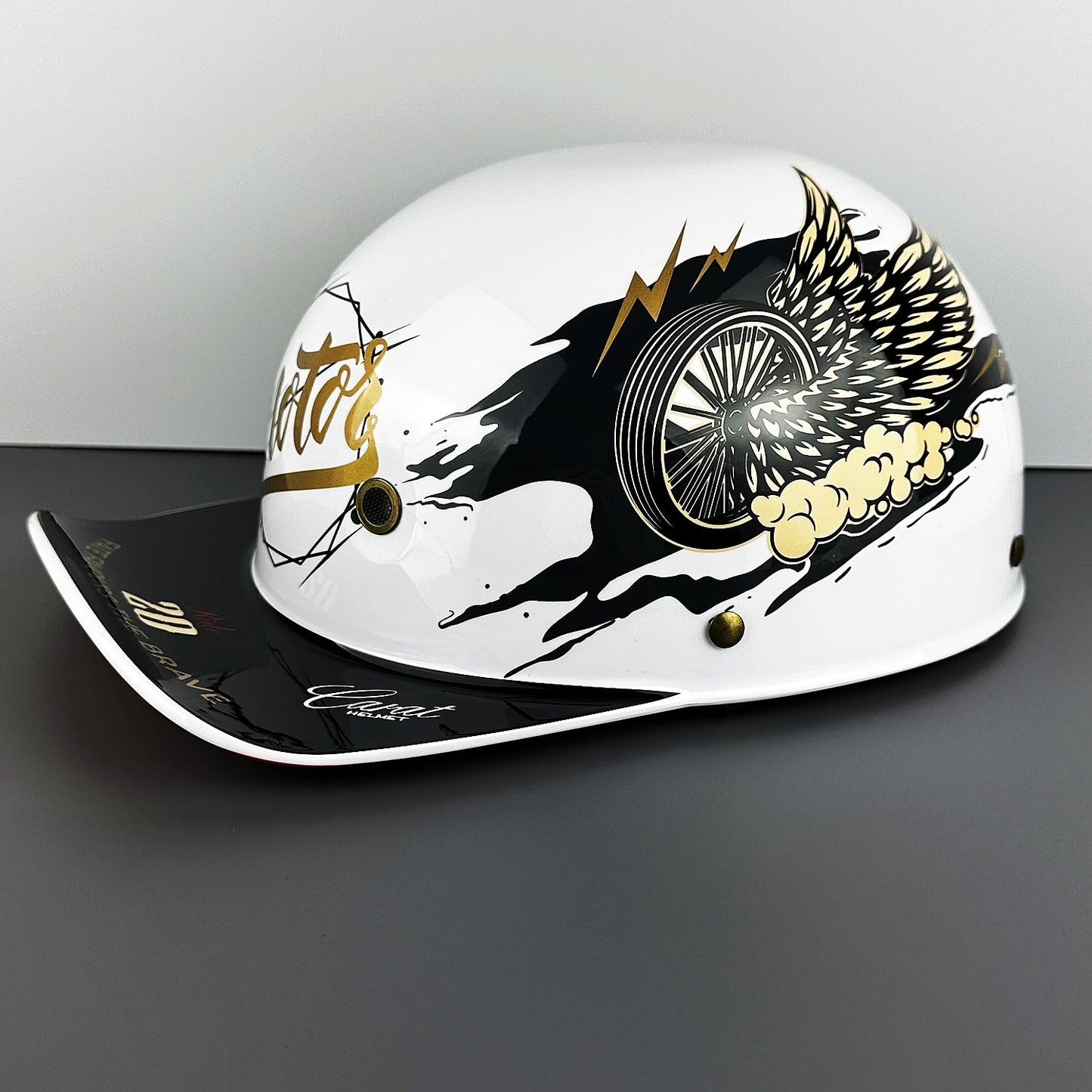 Retro Baseball Cap Half-Face Motorcycle Helmet