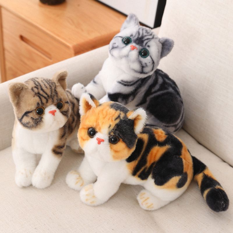 Lifelike Stuffed Cats Plush Toy