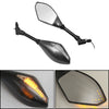 Motorcycle Side Mirrors with LED Turn Signal