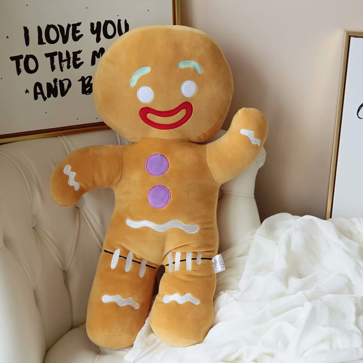 Cute Gingerbread Man Pendant Stuffed Plush Toys