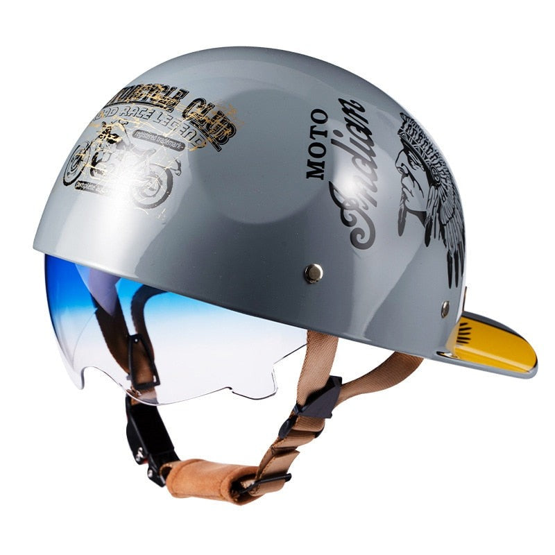 Baseball Cap Motorcycle  Scooter Helmet