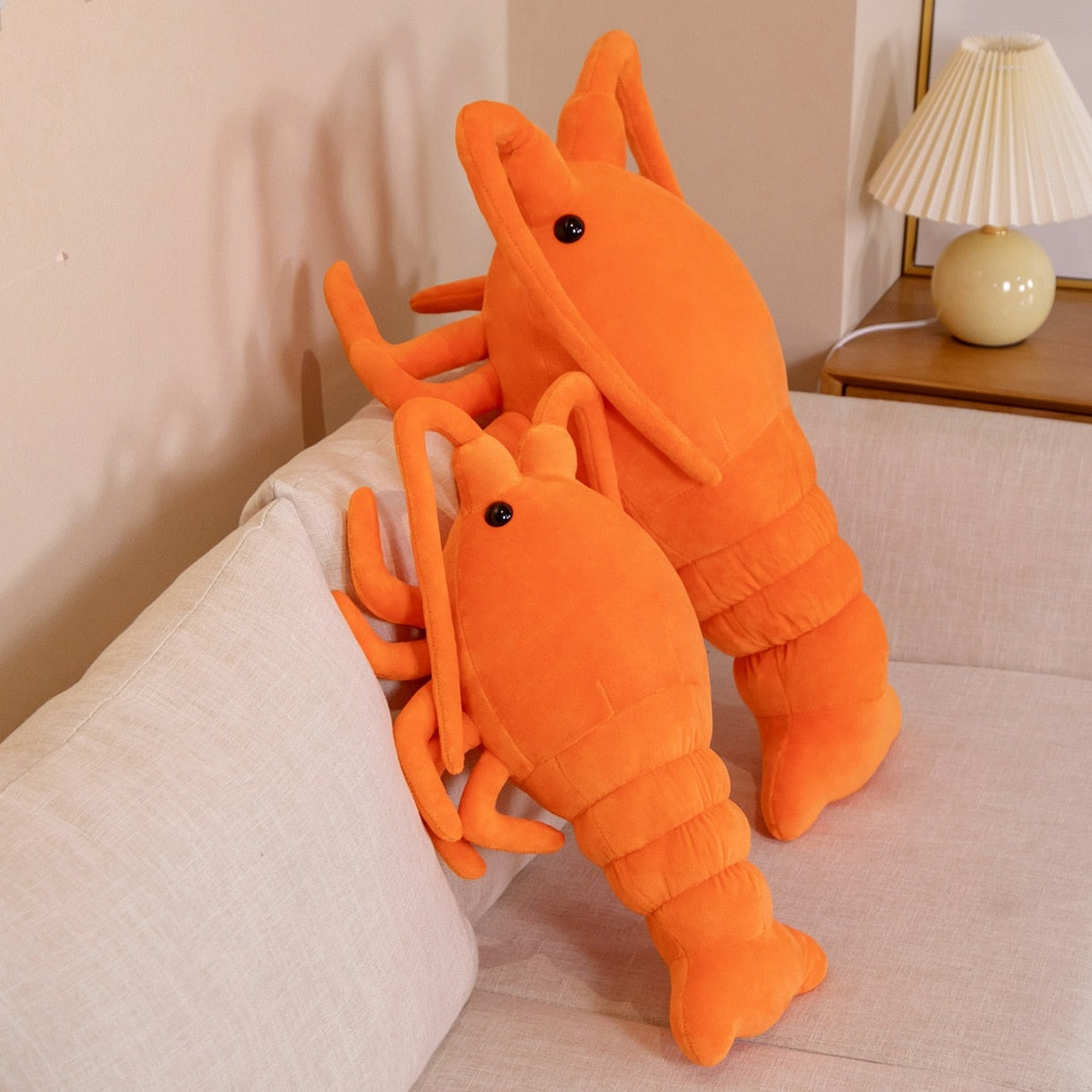 Stuffed Animal  Simulation Lobster Shrimp Pillow