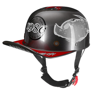 Retro Motorcycle Helmet baseball cap