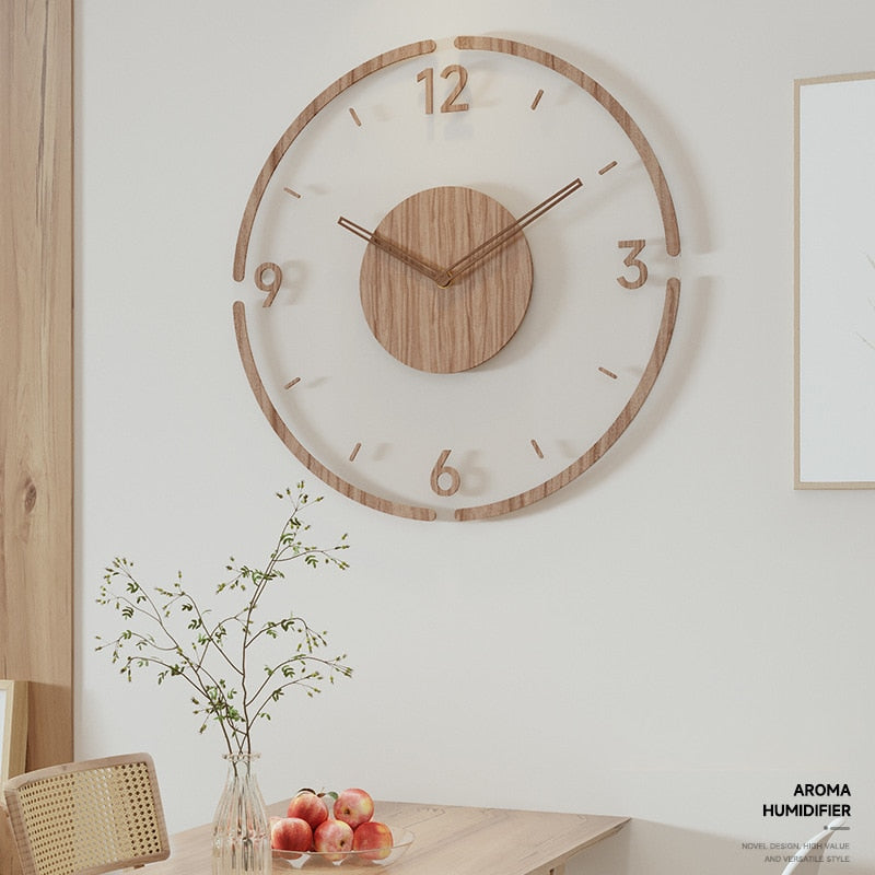 Retro Wood Wall Clock