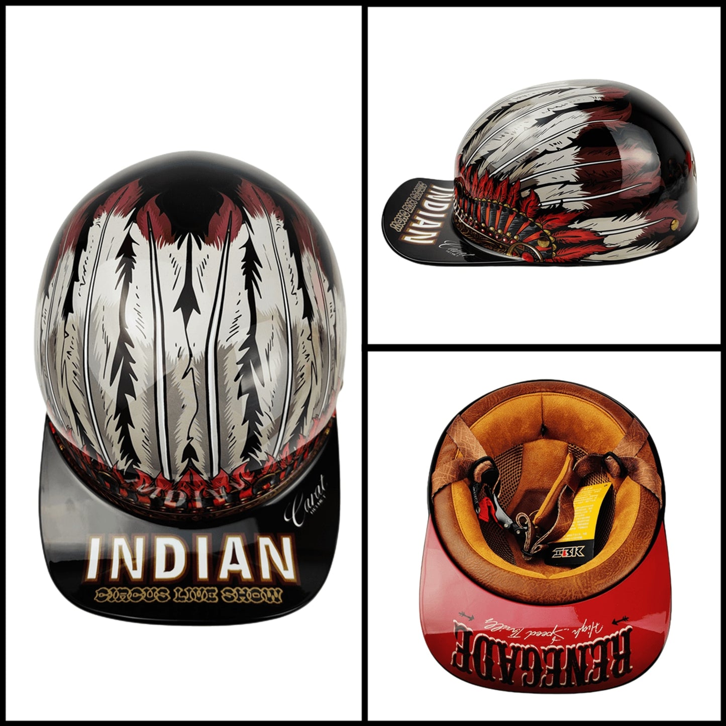 Retro Baseball Cap Half-Face Motorcycle Helmet