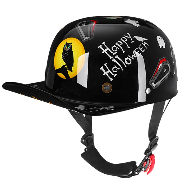 Retro Motorcycle Helmet baseball cap