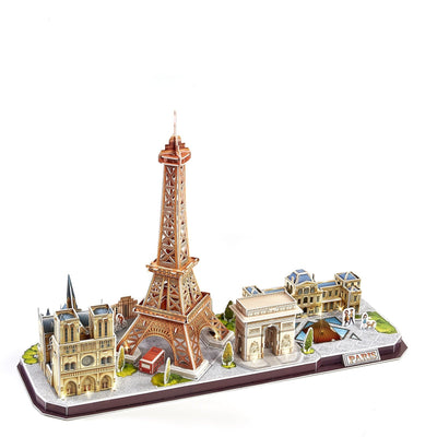 LED 3D Puzzles France Paris Model Kits