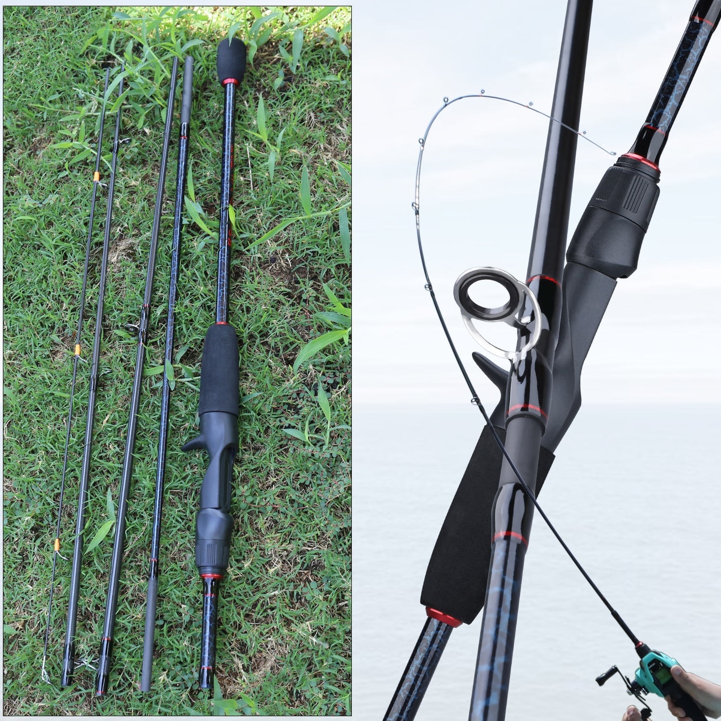 Casting Fishing Rod and Reel Set