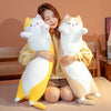 Giant  Stuffed  Animal Cats Long Bolster Plush Toy Pillow