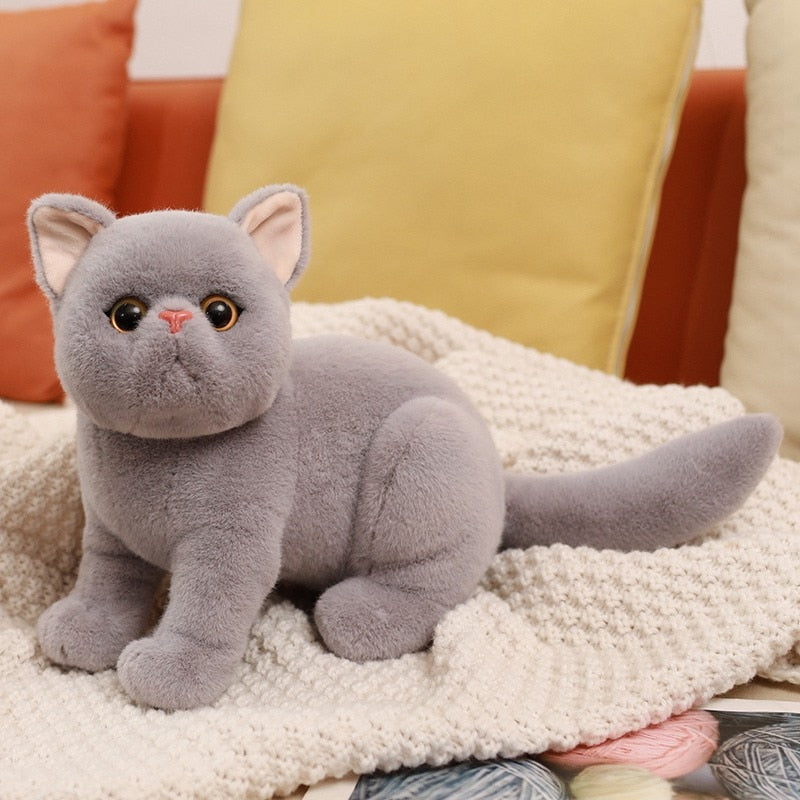 Lifelike Stuffed Cats Plush Toy