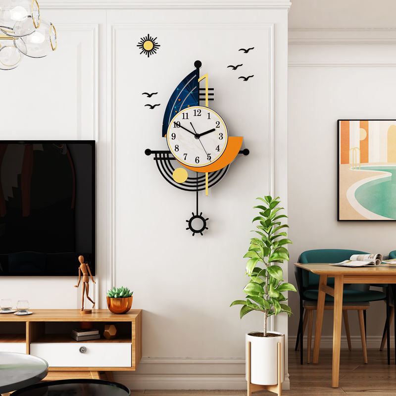 Creative Sailboat Wall Clock