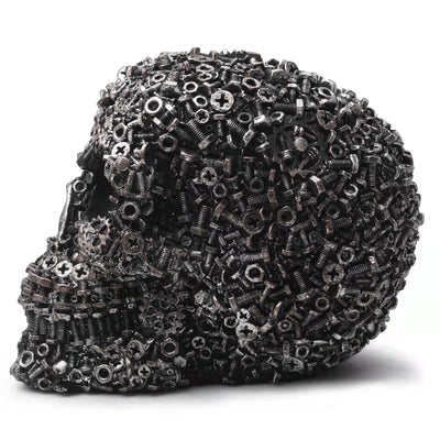 Resin Screw Gear Skull Decorative Crafts Home Decor