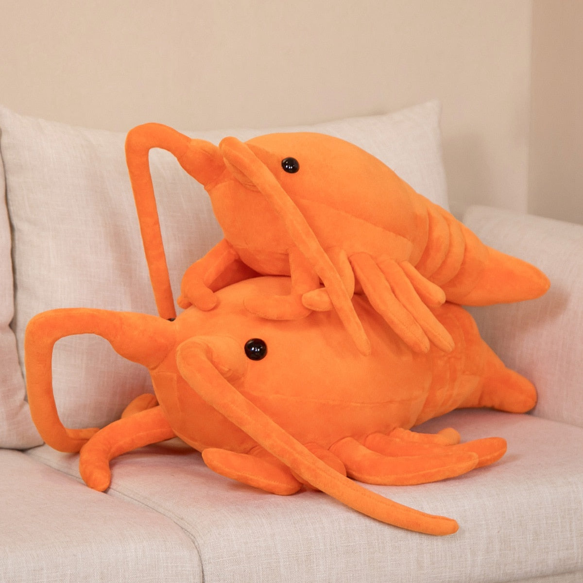 Stuffed Animal  Simulation Lobster Shrimp Pillow