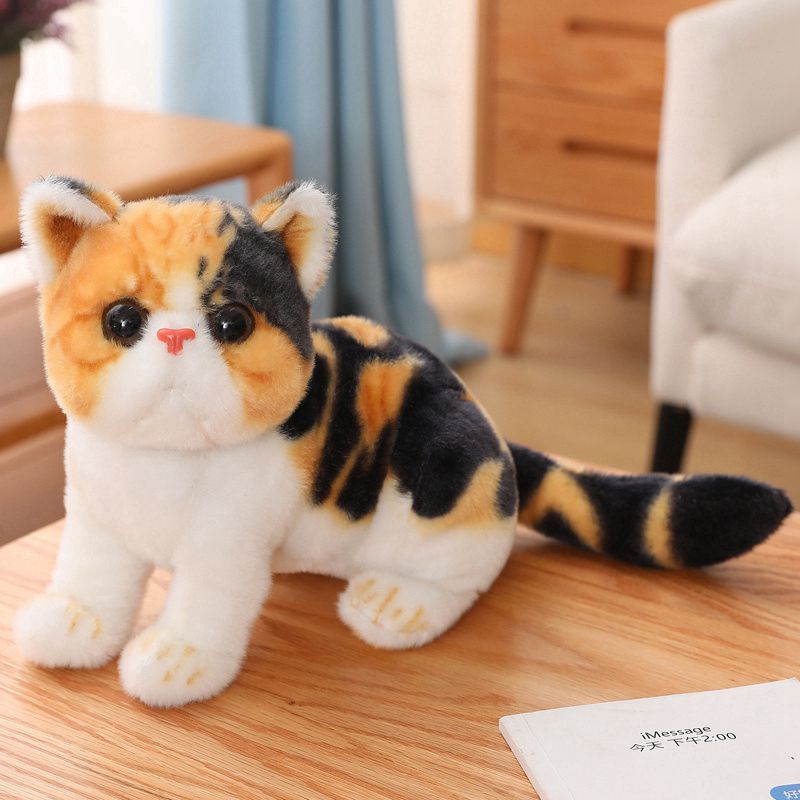 Lifelike Stuffed Cats Plush Toy