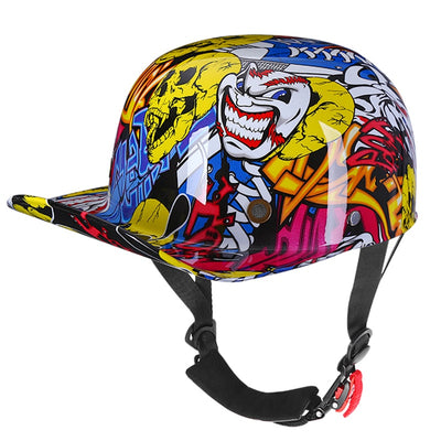 Retro Motorcycle Helmet baseball cap