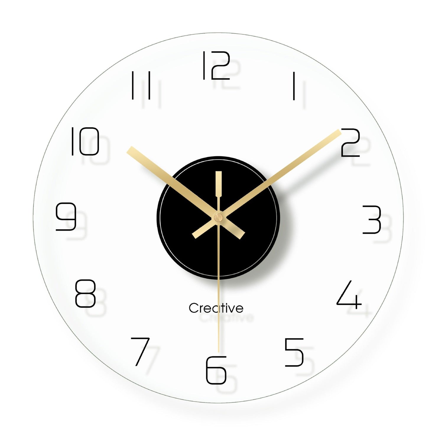 Modern Large Glass Wall Clock