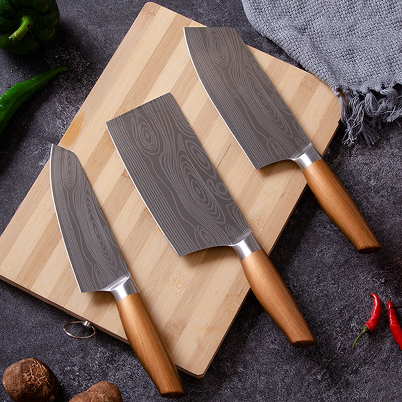 Stainless Steel Cleaver Knives Kitchen