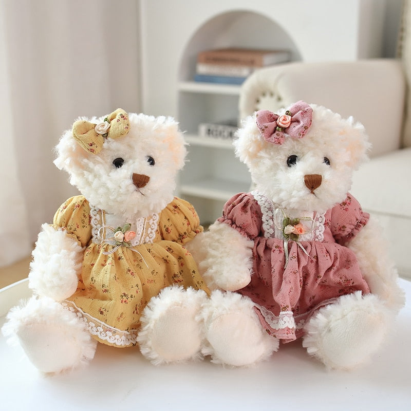 Couple Lovely Teddy Bear  Plush Toys Stuffed