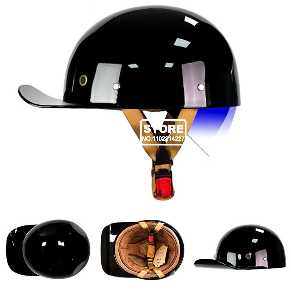 Retro Baseball Cap Motorcycle Helmet