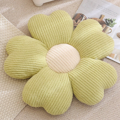 Furry Flower Stuffed Plush Pillow
