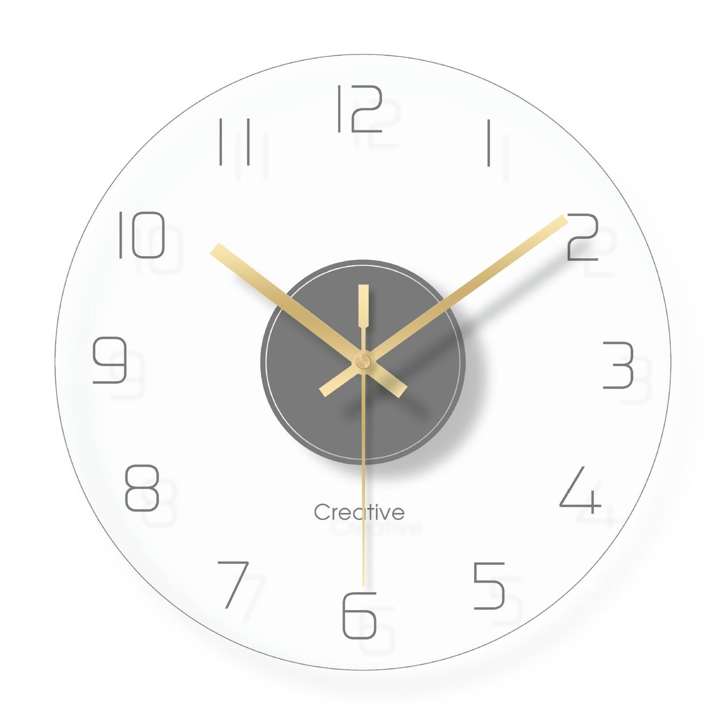 Modern Large Glass Wall Clock