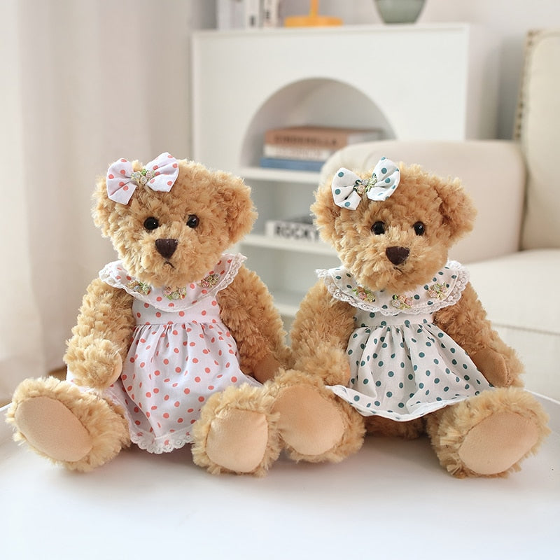 Couple Lovely Teddy Bear  Plush Toys Stuffed