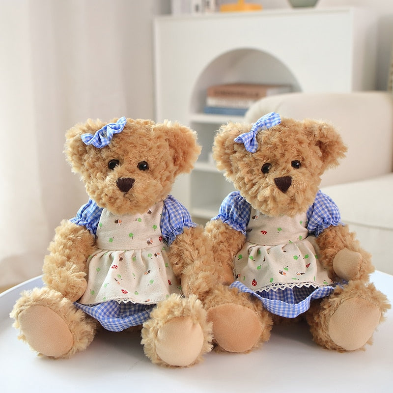 Couple Lovely Teddy Bear  Plush Toys Stuffed