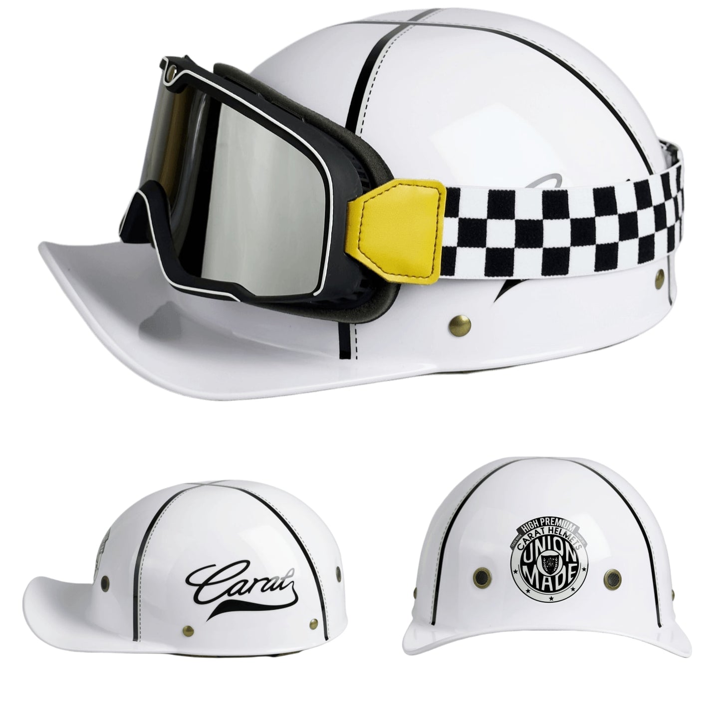 Retro Baseball Cap Half-Face Motorcycle Helmet