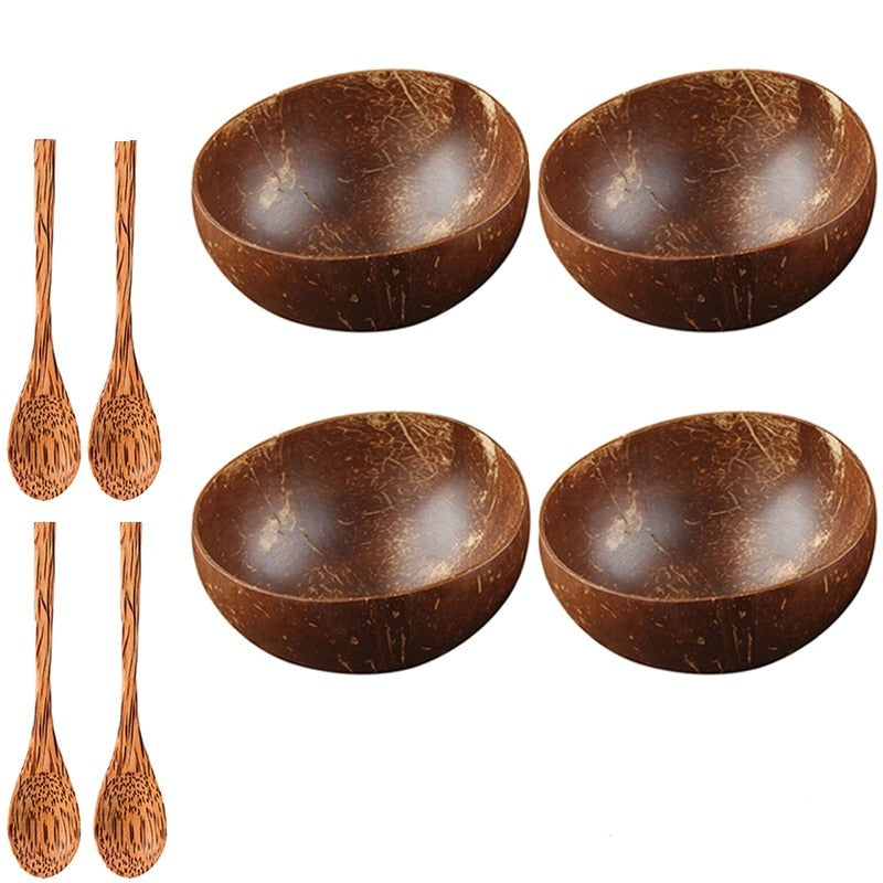 Natural Coconut Bowl Set