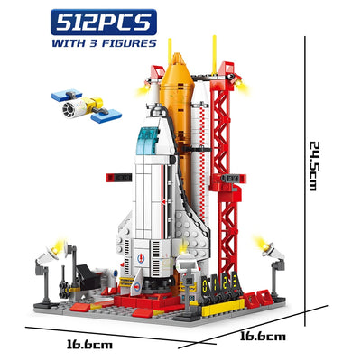 Space Aviation Rocket Building Blocks