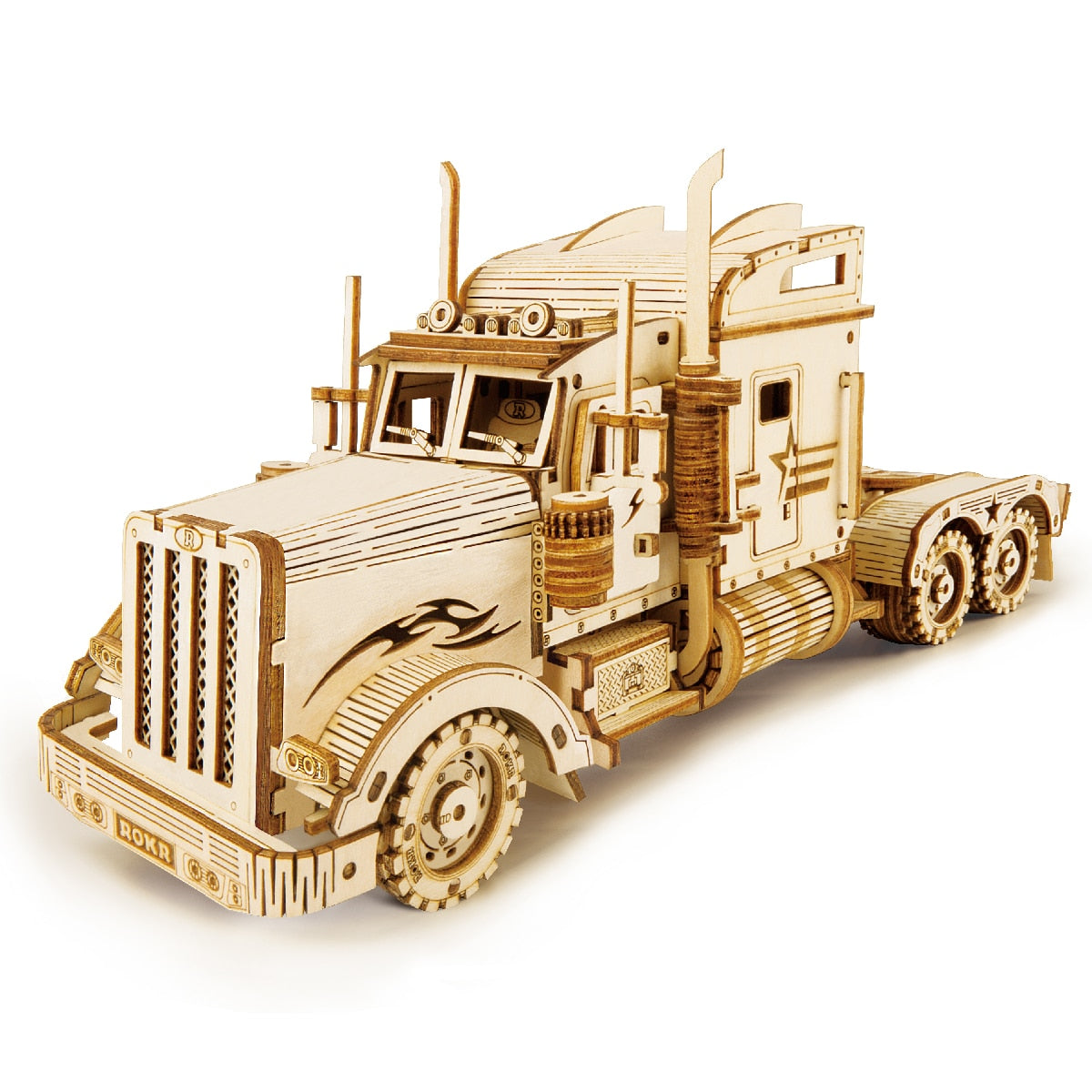 3D Wooden Puzzles Train Car Truck Building Kits